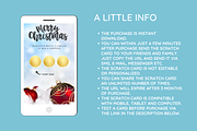 Christmas Pregnancy Scratch Card, a Presentation Template by SunshineStudioBoutique (Thumbnail 4 of 8)