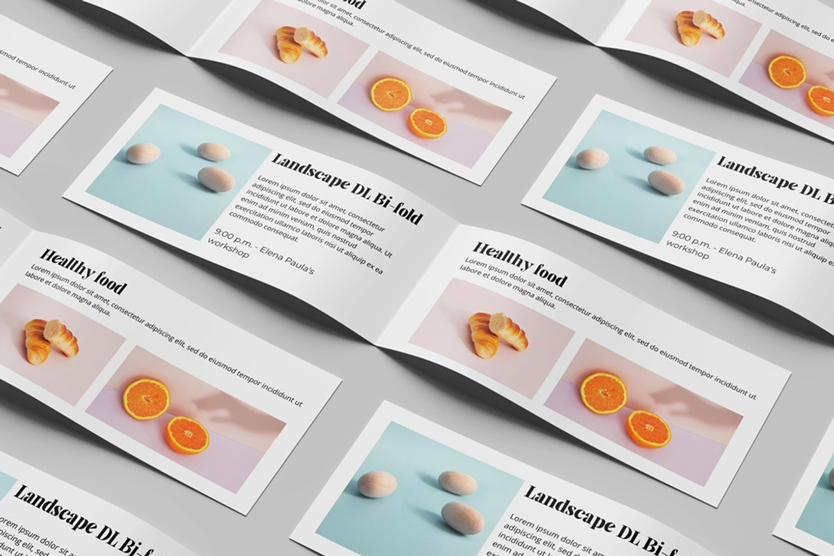 DL Bifold Borchure Mockup, a Books & Magazine Mockup by Tokobeta (Photo 7 of 8)