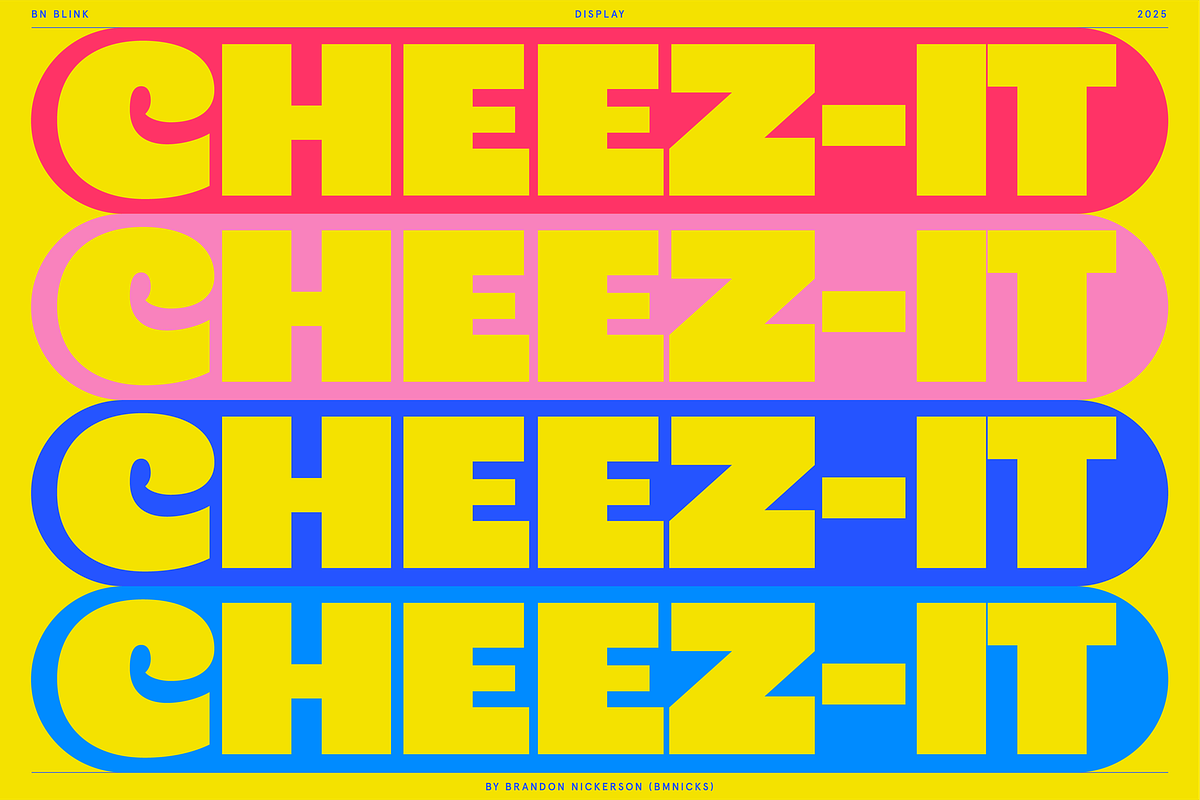 BN Blink, a Sans Serif Font by Bnick (Photo 15 of 16)