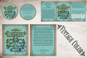 Elderberry Vintage Labels