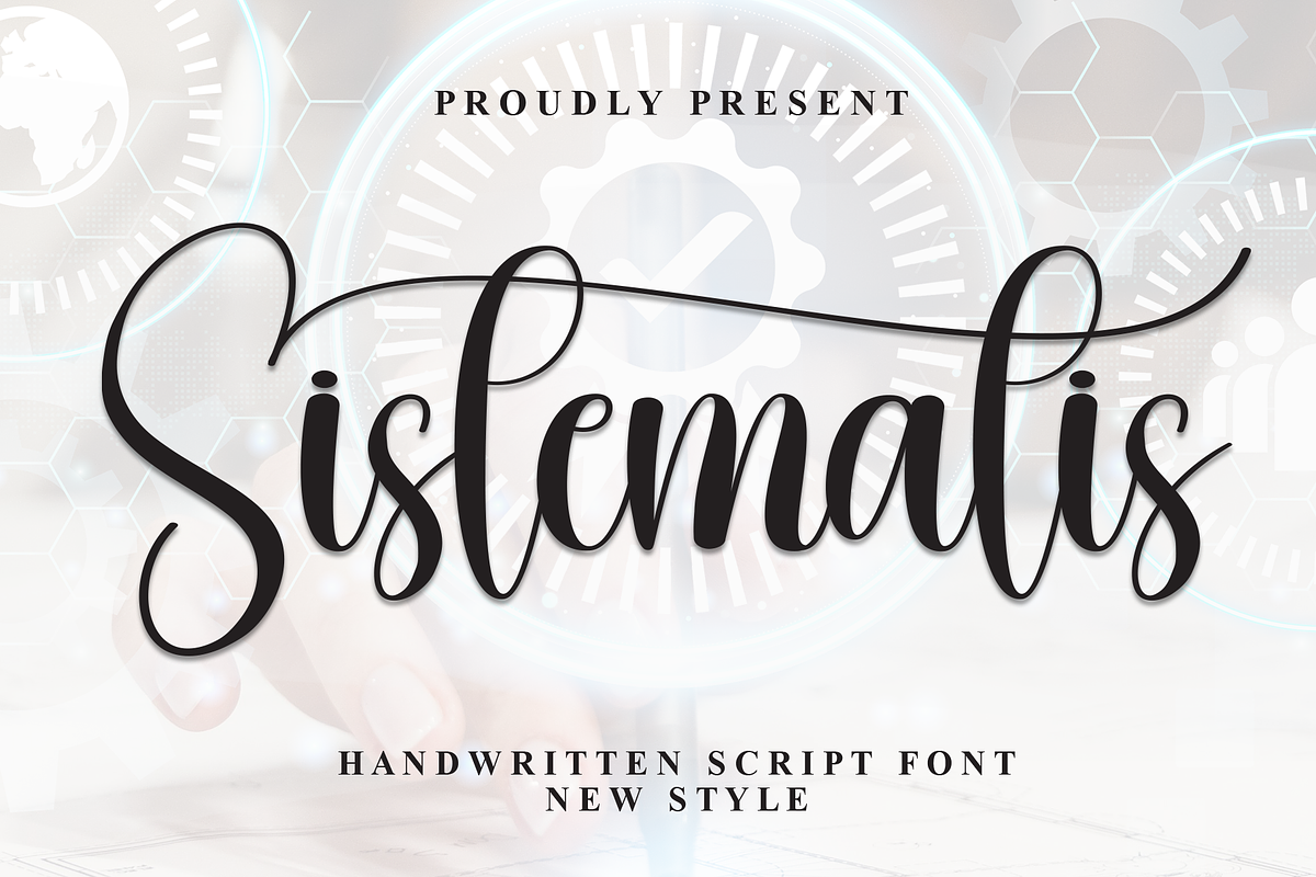 Sistematis | Script Font, a Handwritten Font by Scratchones (Photo 1 of 9)