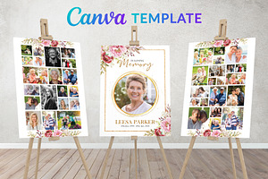 Funeral Photo Sign | Funeral Poster, a Poster Template by Designscozy