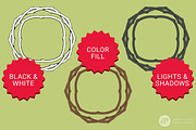 6 Twigs Vector Pattern Brushes, a Brush Add-On by Anne Elster Design (Thumbnail 2 of 4)