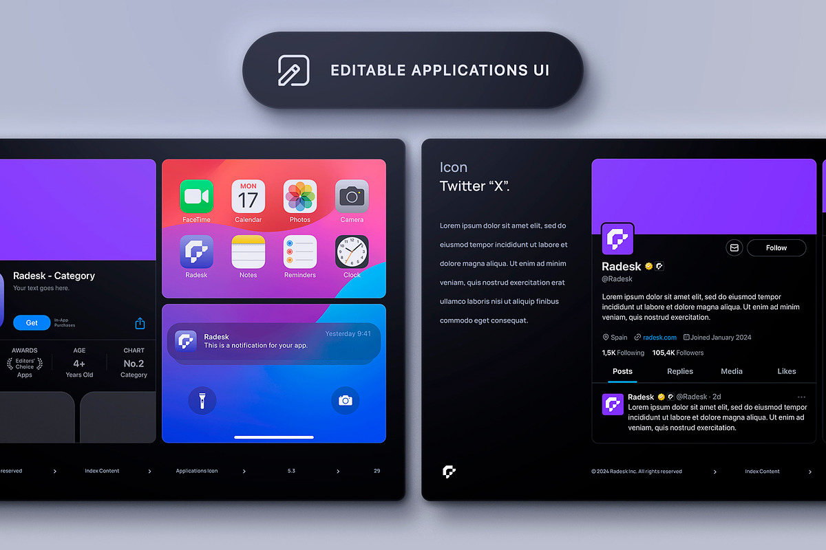 Brand Guidelines Template - Radesk, a Presentation Template by Asylab (Photo 5 of 11)