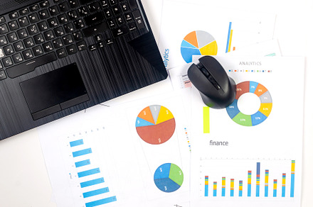 Working set for analyzing statistics and results of last year. C, a Business Photo by vimart