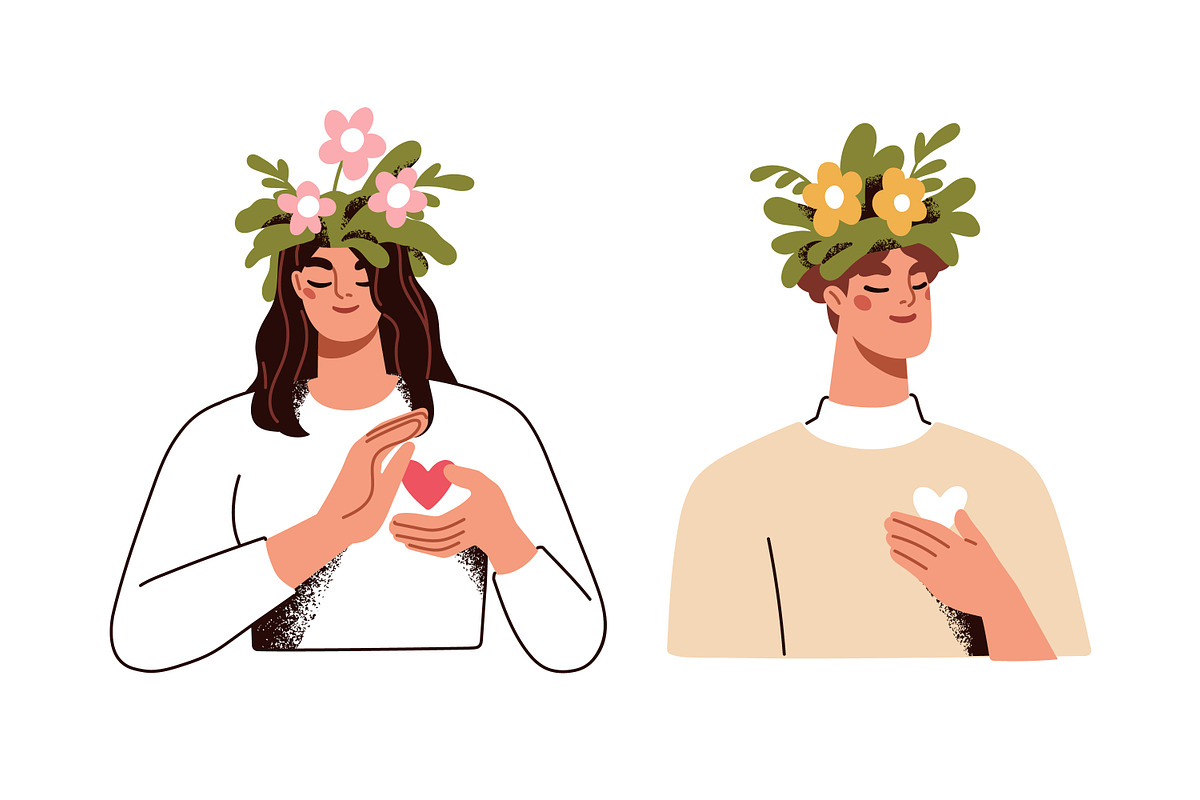 Mental health care concept set, a Person Illustration by Good Studio (Photo 4 of 14)
