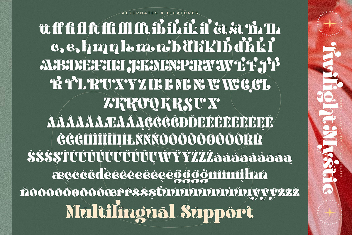 Twilight Mystic Modern Retro Serif, a Serif Font by timelesstype.co (Photo 19 of 20)