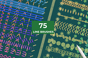 Linear brushes patterns Procreate, a Brush Add-On by Graphics Resources (Thumbnail 10 of 15)