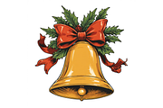 Retro Vintage Christmas Clipart, a Seasonal Illustration by Creative design (Thumbnail 4 of 7)