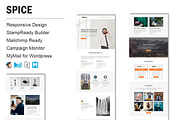 Spice - Responsive Email Template, an Email Template by FourDinos (Thumbnail 1 of 3)