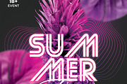 Summer Party Flyer Template, a Flyer Template by Hotpin (Thumbnail 3 of 3)