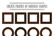 Black and brown meander brushes, a Brush Add-On by ekmelica (Thumbnail 5 of 5)
