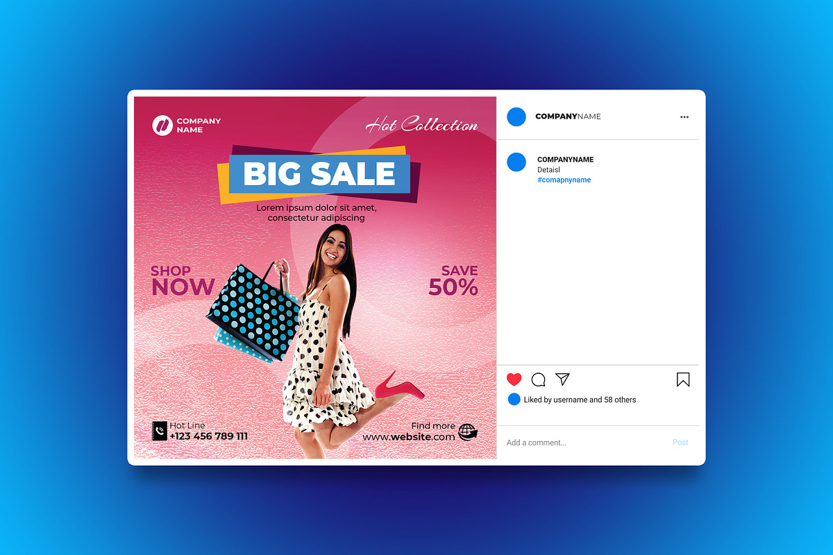 Product Sale Social Media Post, a Social Media Template by designSultan (Photo 2 of 4)