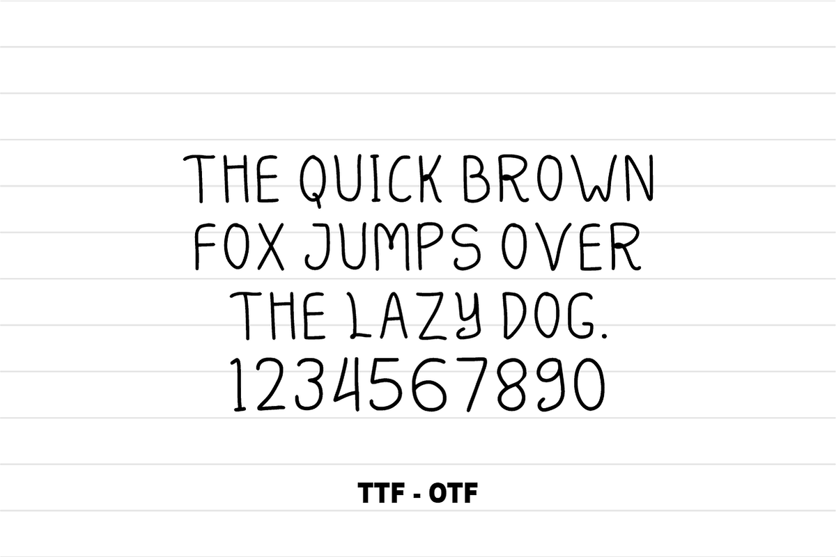 Smooth Strokes - Handwritten Font, a Handwritten Font by KiddoGlyphs Studio (Photo 4 of 5)