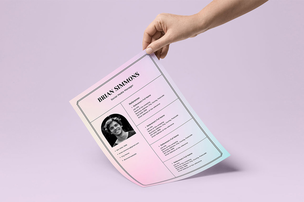 CANVA Resume Template / CV Set, a Resume Template by RWstudio (Photo 2 of 8)