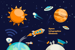 Space Infographics Elements