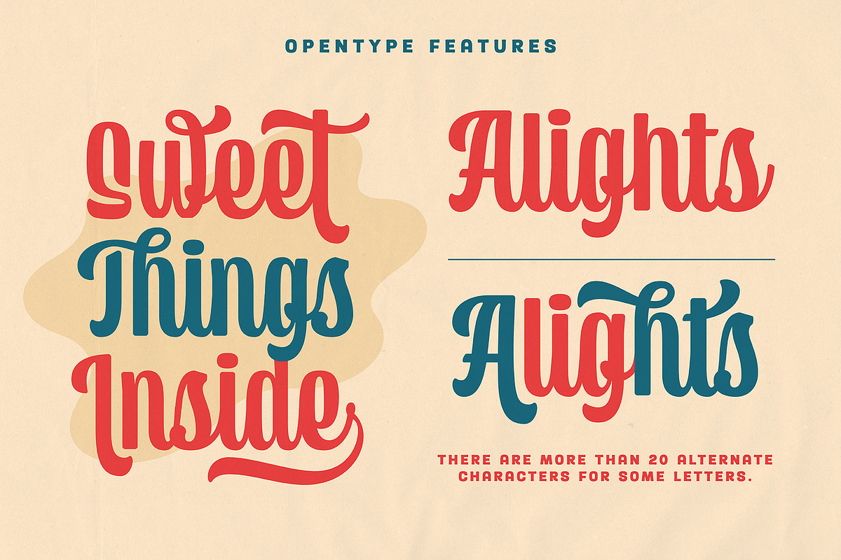 Curlvita – Retro Condensed Script, a Script Font by Abbasy Studio (Photo 6 of 9)
