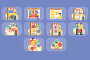Online Shopping Illustration Pack, an Illustration by baii09 (Thumbnail 4 of 4)