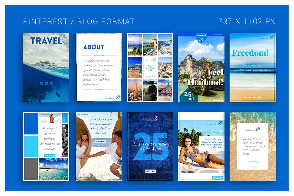 Travel Social Media Pack, a Social Media Template by Boris Cupac (Photo 11 of 14)