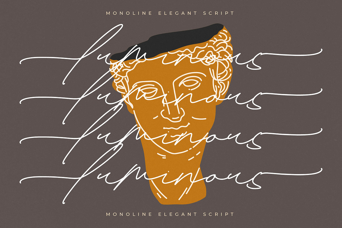 Silhouete Charming Monoline Elegant, a Script Font by stylishtype.co (Photo 12 of 20)