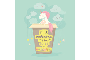 Unicorn Needs A Coffee, Good Morning