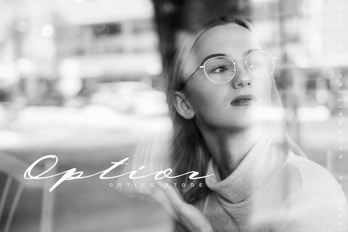 Deja Vu. Handwritten Ink Font preview 4