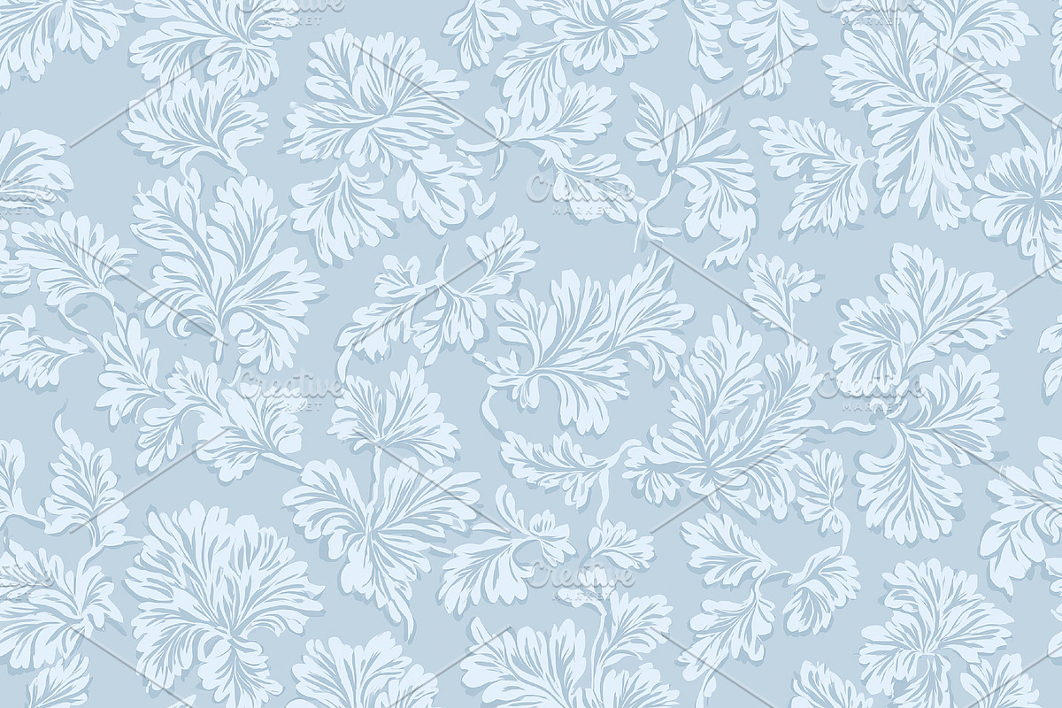 Seamless pattern, seamless floral pattern background. Elegant vi, a Pattern Graphic by Studio ANNA