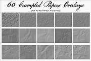 Crumpled Papers Overlays, a Texture Graphic by MarieMcKennaDesigns (Thumbnail 3 of 4)