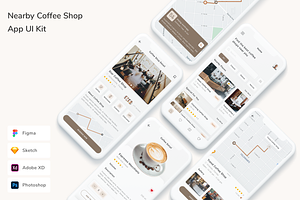 Nearby Coffee Shop App UI Kit