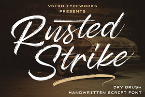 Rusted Strike – Dry Brush Font