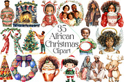 African American Christmas Clipart, an Illustration by DreamPrint404 (Thumbnail 1 of 5)