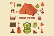 Camping illustrations and elements, an Illustration by Dasha Efremova (Thumbnail 3 of 10)