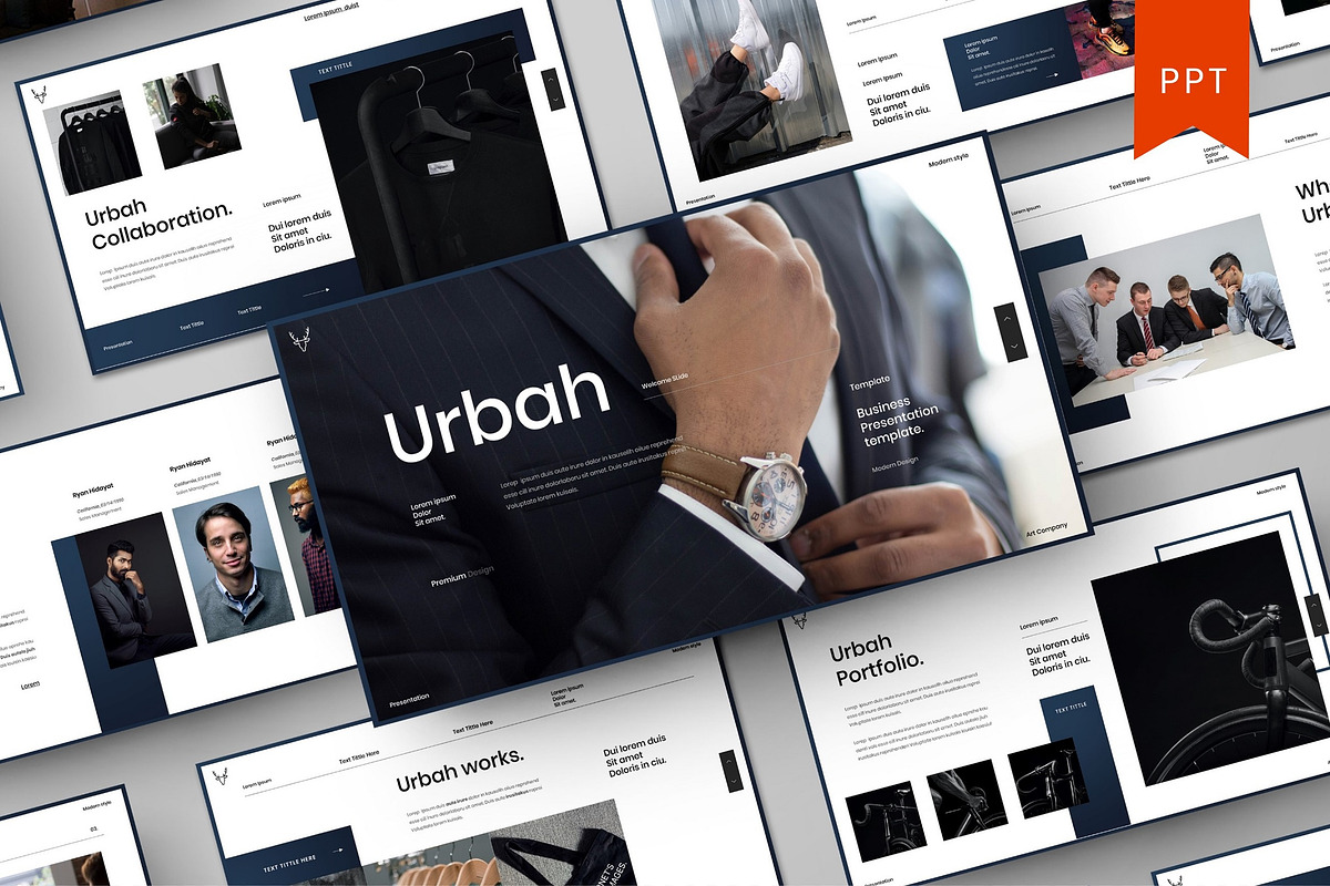 Urbah – Business PowerPoint, a Presentation Template by Dens Creative Studio (Photo 1 of 6)