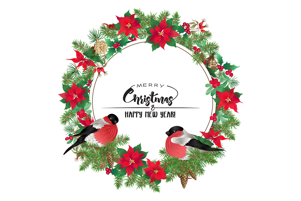Christmas Wreath Elements Set, an Object Graphic by Elen-Lane (Photo 2 of 6)