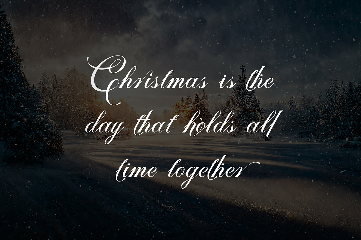 Christmas Angely, a Script Font by Letterara (Photo 3 of 14)