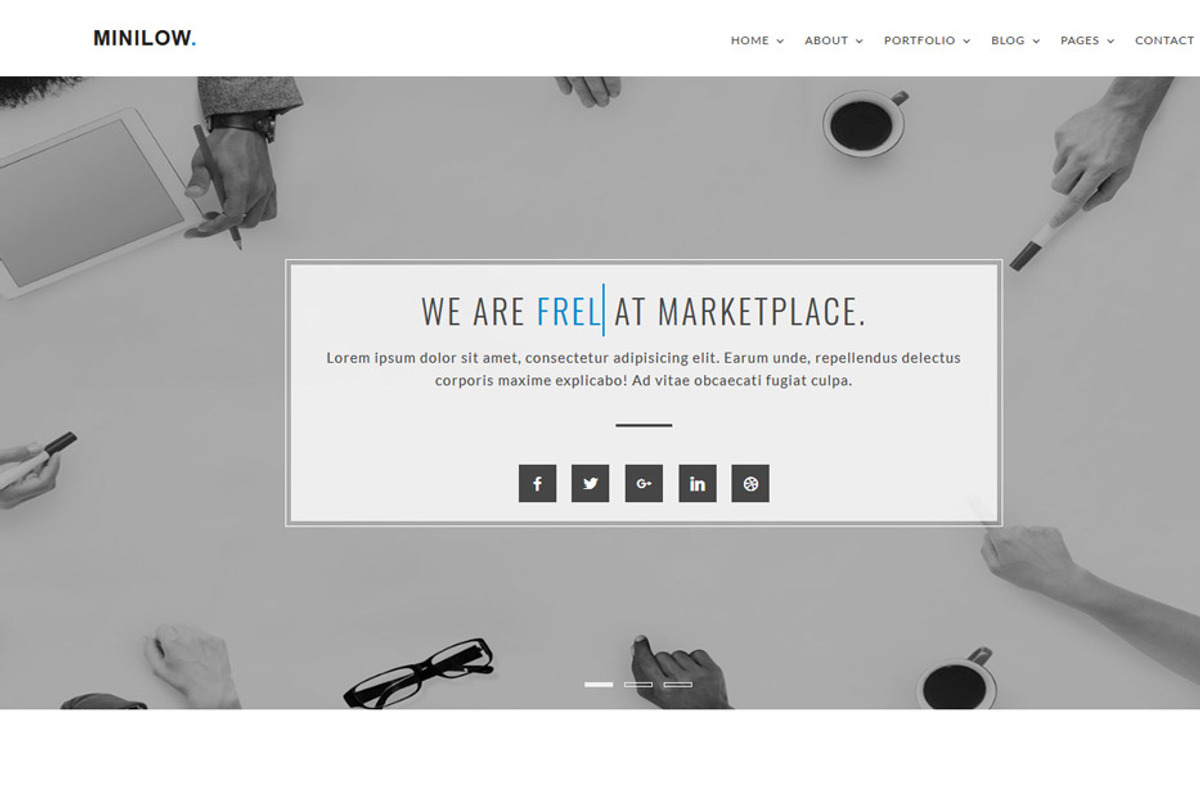 Minilow - Minimal portfolio template, a HTML Template by techboot (Photo 3 of 6)