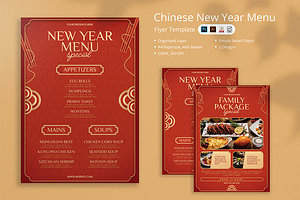 Lian - Chinese New Year Menu Flyer, a Flyer Template by Attype