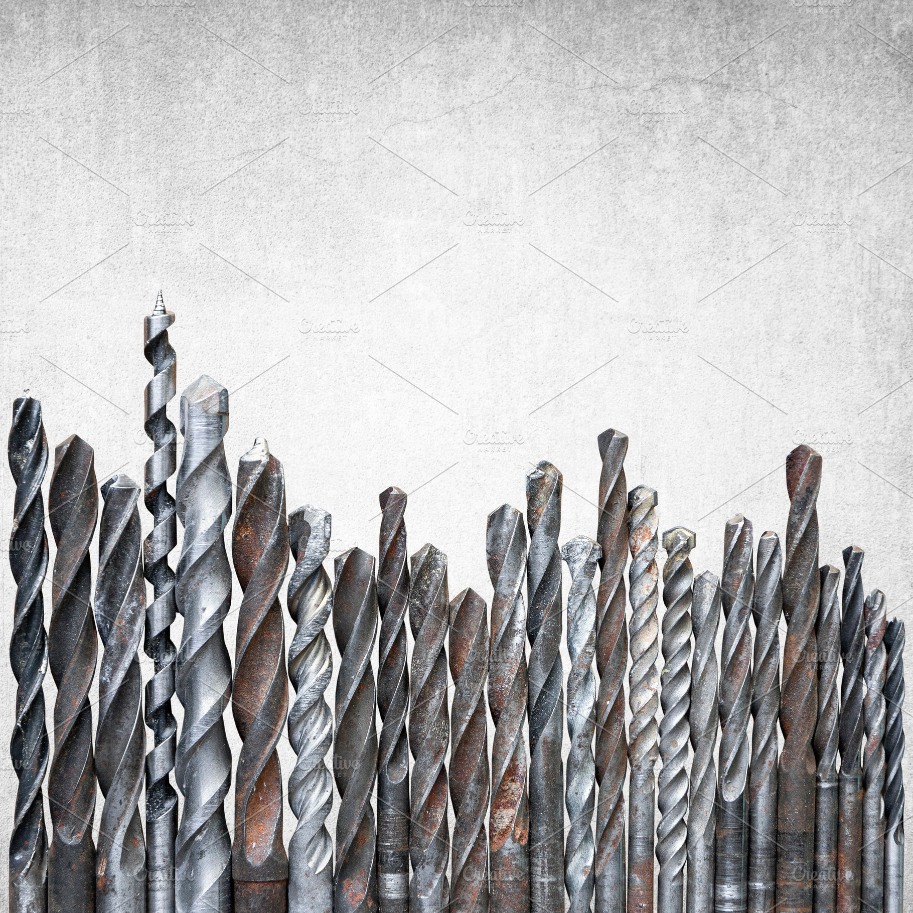 Rusty grunge drill bits, an Industrial Photo by BOOCYS