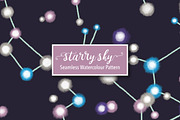 Star Constellations Watercolor, a Pattern Graphic by Marmalade Moon (Thumbnail 1 of 5)