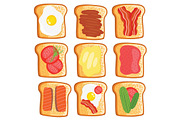 Eggs and toasts, a Pattern Graphic by kostolom3ooo (Thumbnail 4 of 5)