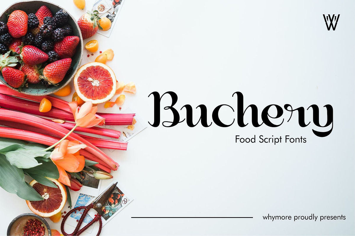 Buchery | Script Fonts | Food Fonts, a Script Font by WhymoreArt (Photo 5 of 11)