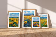 Summer Sunflower Field Illustration, a Decorative Illustration by Housui Patterns (Thumbnail 11 of 12)