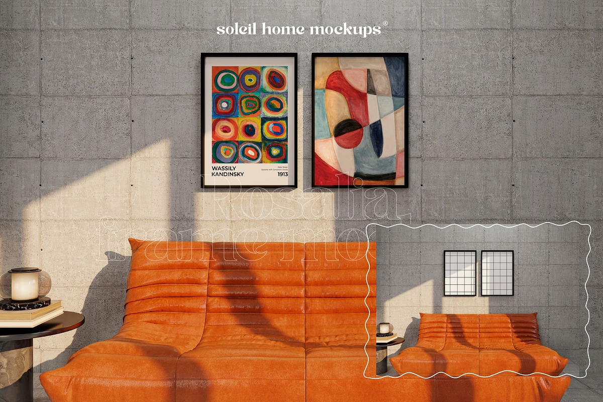 ROSALIA | Concrete Frame Mockup Set, a Household Mockup by SoleilHomeMockups (Photo 8 of 11)