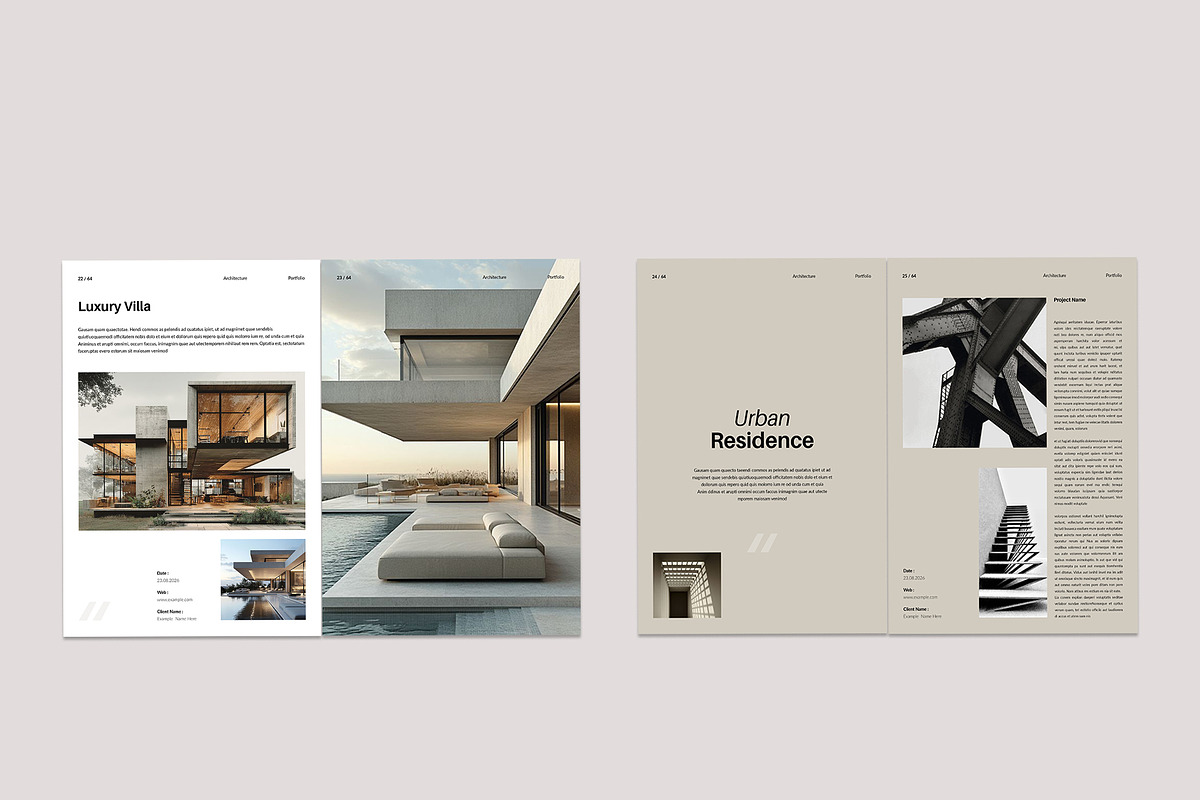 Architecture Portfolio Brochure, a Brochure Template by TemplateFolio-Shop (Photo 11 of 29)