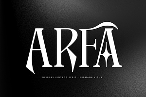 Arfa Vintage - Branding Logo Font, a Serif Font by Nirmana Visual