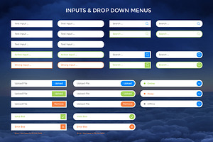 Cloudy Retina Web UI Kit