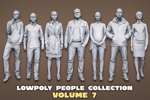 Lowpoly People Casual Pack Volume 7