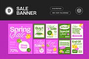 Spring Sale Banner, a Social Media Template by graphicook (Thumbnail 1 of 4)