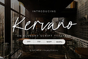 Kervano | A Modern Script Font, a Script Font by Everyday Perfection (Thumbnail 1 of 5)