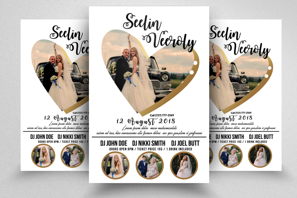 Wedding Flyer, a Flyer Template by Psd Templates (Photo 1 of 2)